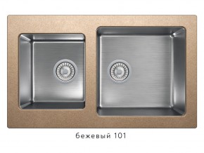 Мойка комбинированная Tolero twist TTS-840 Бежевый 101 в Усолье - usole.magazin-mebel74.ru | фото