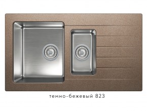 Мойка комбинированная Tolero twist TTS-890 Темно-бежевый 823 в Усолье - usole.magazin-mebel74.ru | фото