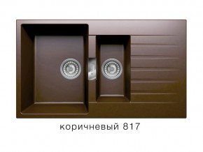 Мойка кварцевая Tolero Loft TL-860 Коричневый 817 в Усолье - usole.magazin-mebel74.ru | фото