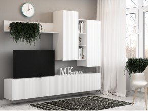 Стенка НМ-001 Сканди МДФ фасад белый в Усолье - usole.magazin-mebel74.ru | фото