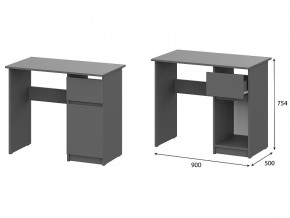 Стол письменный 900 Денвер Графит серый в Усолье - usole.magazin-mebel74.ru | фото